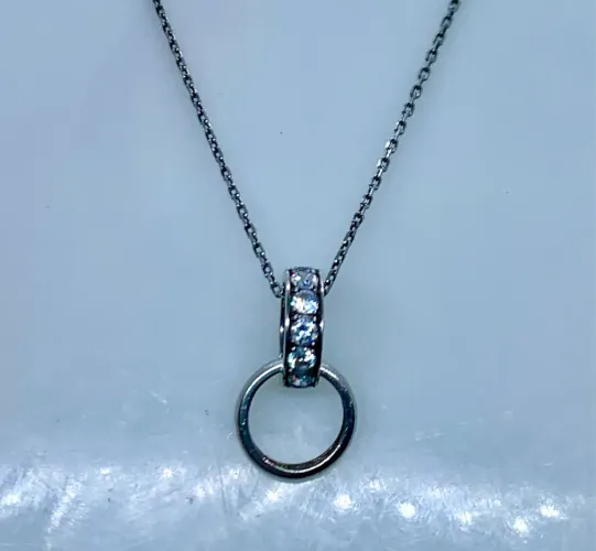 Colar Prata 925 com Pedras