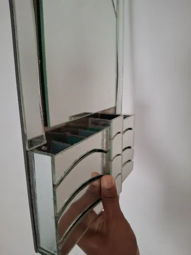 Porta escova em vidro