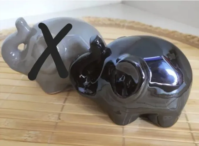 Elefante decorativo cor preto