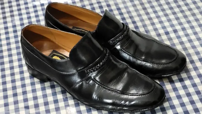 Sapatos Homem de couro preto 41