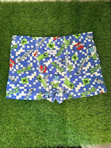 cueca infantil boxer box estampada poliamida com forro em algodao