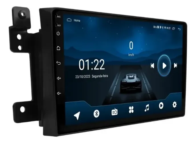 Central Multimídia Android 9 Pol. Carplay/ A. Auto s/ fio Grand Vitara 2008 a 2016