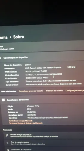 PC Gamer AMD Ryzen 5 5600G - 16GB RAM - Windows 11