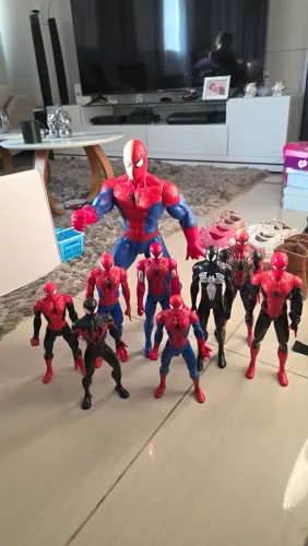 Coleção bonecos Homem-aranha 9 bonecos