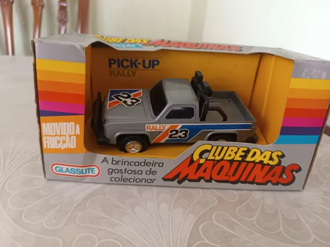 Brinquedo Antigo, Pick-Up Rally, à fricção, do Clube das Máquinas, da Glasslite, anos 80 !