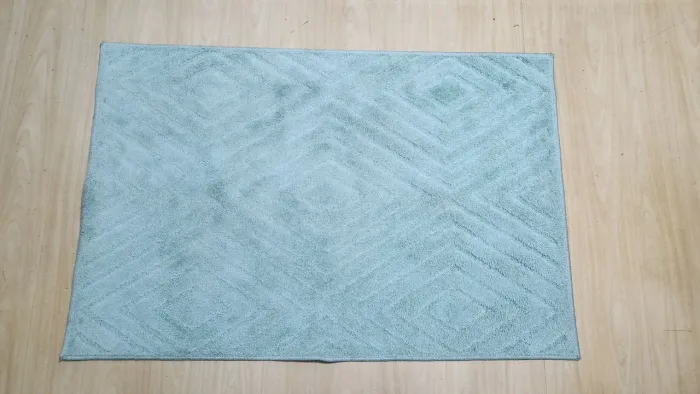 Tapete Decorativo Azul Claro com Design Geométrico