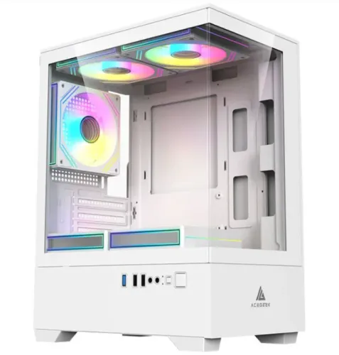Gabinete gamer, novo, lacrado! Shadow, branco, vidro temperado!