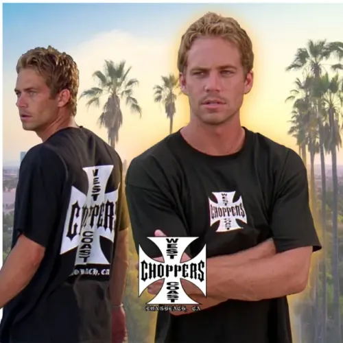 Camiseta West Coast Choppers, Brian O'Conner, Velozes e Furiosos