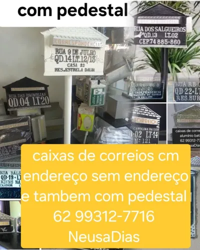 Placas e caixas de correios