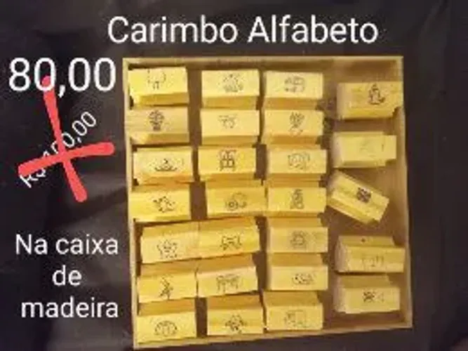**PROMOÇÃO**Carimbo Alfabeto