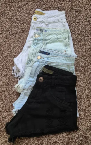 Shorts Jeans Novos - Kit com 4 peças