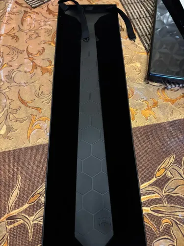 Gravata Hexagonal - Design Moderno e Sofisticado
