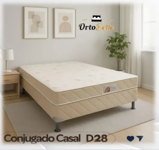 *Cama Box Casal D28 Pronta Entrega.
