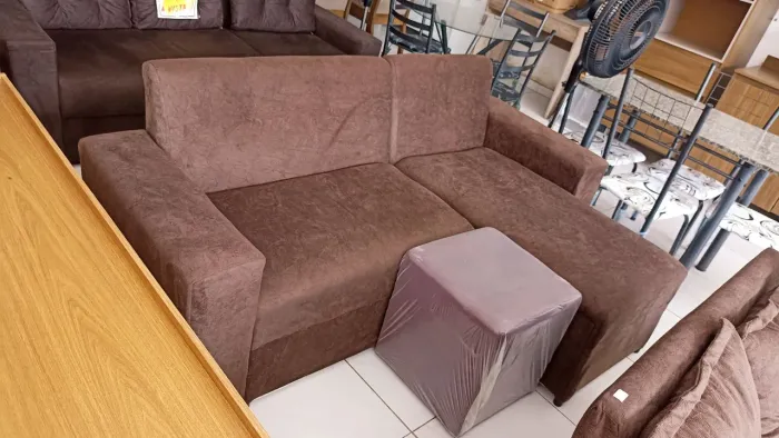 Sofá com Chaise Novo-Frete Grátis e Preço Baixo!!!