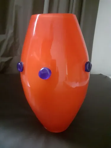 Vaso Tango Glass 5 Camadas de Vidro Jato em Laranja Importado (Leia Descrição)