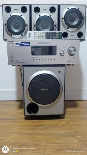 Home Theacher Sony STR K 1500 - Receiver+ Subwoofer ativo + 3 caixas surrond+ controle.