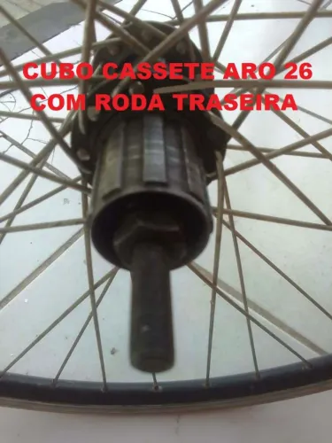 Cubo traseiro SHIMANO para CASSETE com RODA RAIADA aro 26