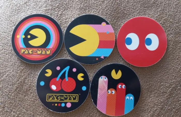 05 tazo Pac-Man elma chips aniversário 40 anos coleção raridade coleção pac man