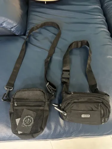 Kit 2 Bolsas/pochetes Transversais Unissex - Práticas e Estilosas