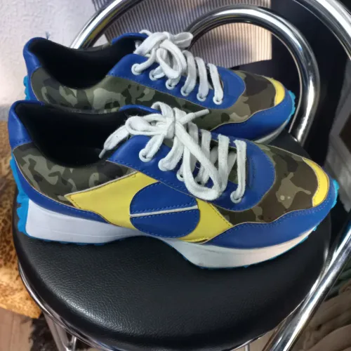 Tênis Camuflado Azul e Amarelo nr.38