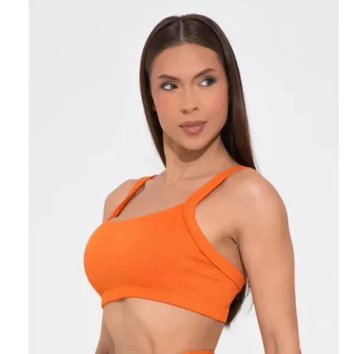 Top Fitness Feminino Canelado Alças Largas | Ideal para Academia Treino Yoga e uso Diário