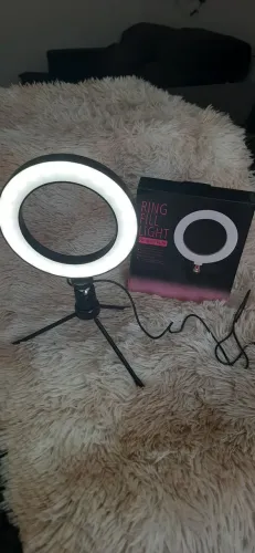 Iluminador Ring Light 6p LED de mesa