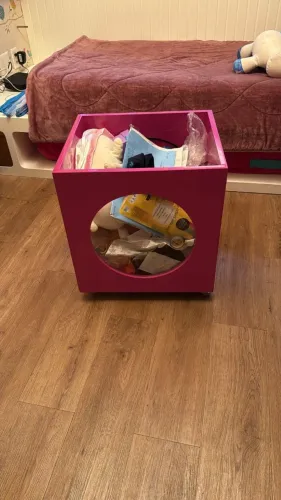 Cesto Organizacional Infantil com Rodinhas - Praticidade e estilo no quarto das crianças!