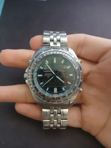 Relógio Citizen Promaster Worldtime C460-q00800 K - Usado Prateado Prateado Preto (Usado)