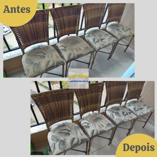 Limpeza em cadeiras