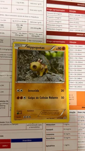 Carta Hippopotas 87/160 - Ilustrado por Yuka Morii - Pokémon TCG PT-BR