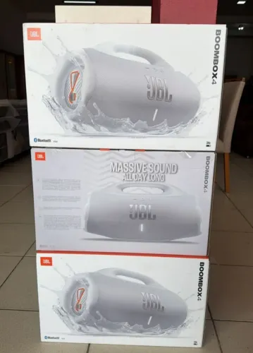 JBL Boombox 4 Branca - Nova e Original