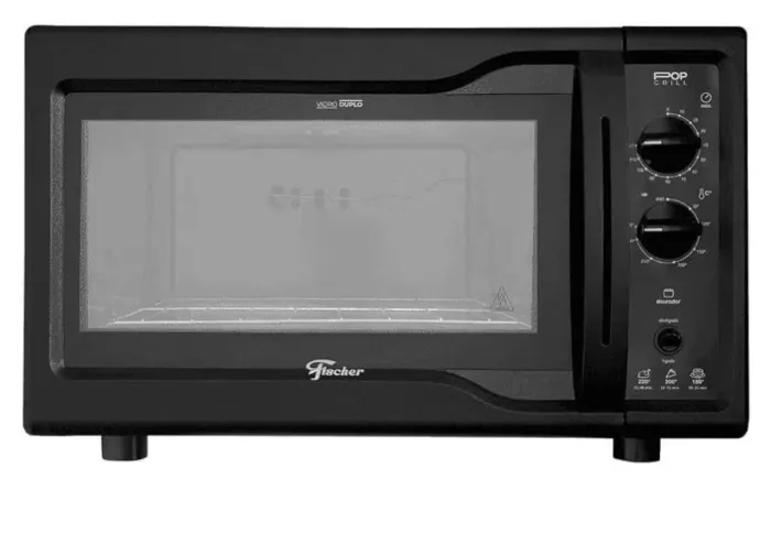 FISCHER FORNO ELÉTRICO BANCADA POP GRILL 44L BLACK 