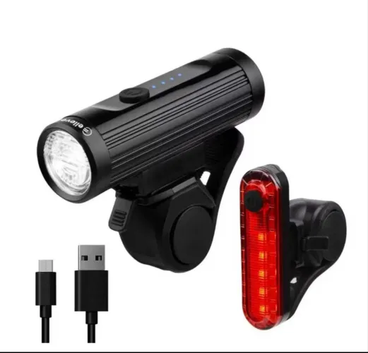 Farol de led ciclismo xml2 700 lumens + sinalizador traseiro led vermelho