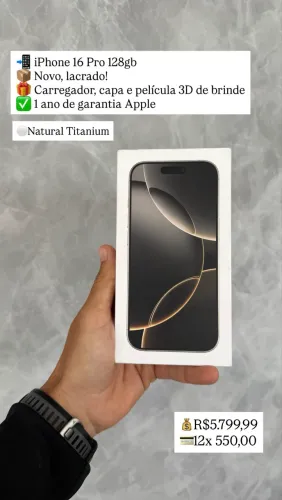 iPhone 16 Pro 128 Novo