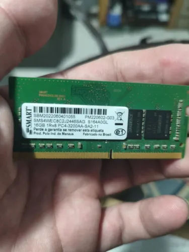 Memória RAM Notebook SMART 16GB DDR4 3200MHz