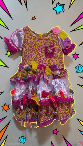 Vestido Junino 8 anos