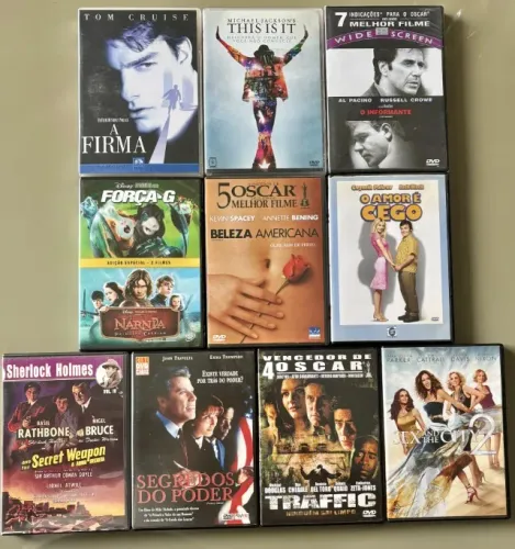 Lote 10 DVDs Originais - Tom Cruise, Al Pacino, Traffic +