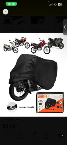 capa térmica para cobrir moto