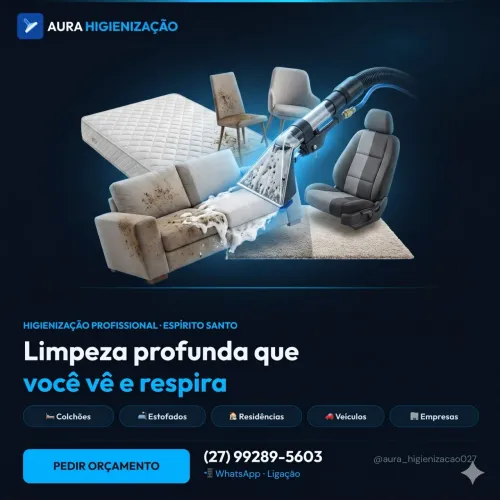 Higienização de Sofá e colchões