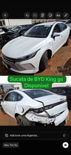 Sucata de Byd King Gs para retirada de peças 
