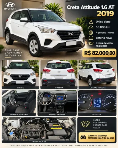 Hyundai Creta Attitude 1.6 16V Flex Aut. 2019