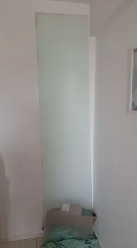 Divisória de vidro fosco 8mm com 237cm x 53cm
