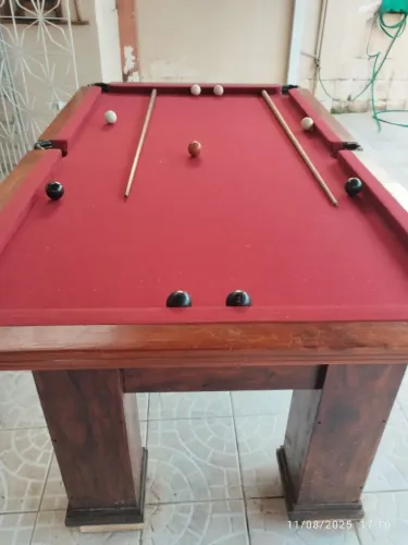 SINUCA SEMI-PROFISSIONAL, MESA PEDRA ARDÓSIA COMPLETA. 