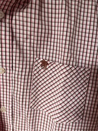 Camisa Mas. West Dust Tradicional Manga Curta Xadrez Branco Melissa