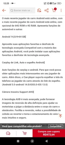 Vendo multimídia Essgoo, pouco tempo de uso, 9 polegadas, 1 DIN, MP5, videos, 