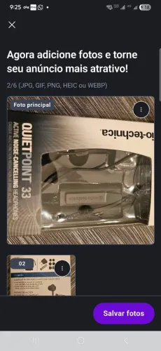 Fone de ouvido Quiet Point33 