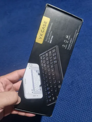 Teclado Dobrável Bluetooth Sem Fio VX CASE