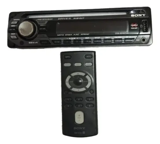 Sómente Frente E Controle Do Radio Sony Cdx Gt427ux # (Usado)