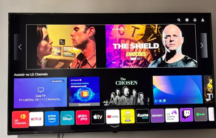 telão smart tv lg 50 4k top borda infinita100% perfeita. aceito cartão 
