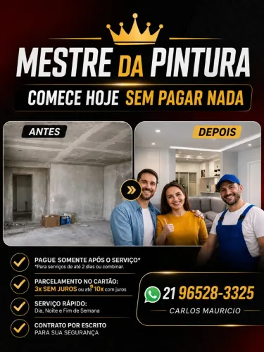 Pintor profissional copacabana Tijuca botafogo centro catete flamengo Ramos leme vila isab
